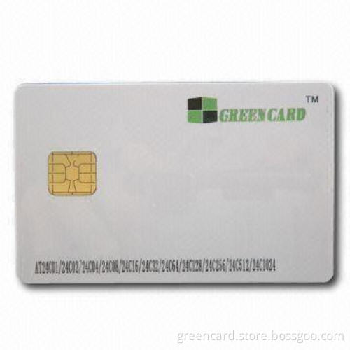 Chip Card with Intelligent 256 Bytes EEPROM, Made of PVC Material